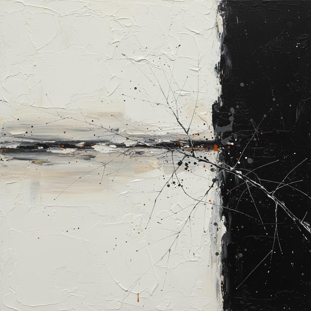 Fractured Horizon: A Monolithic Study Of Light, Shadow, And Eternal Silence — Laurent Fabre