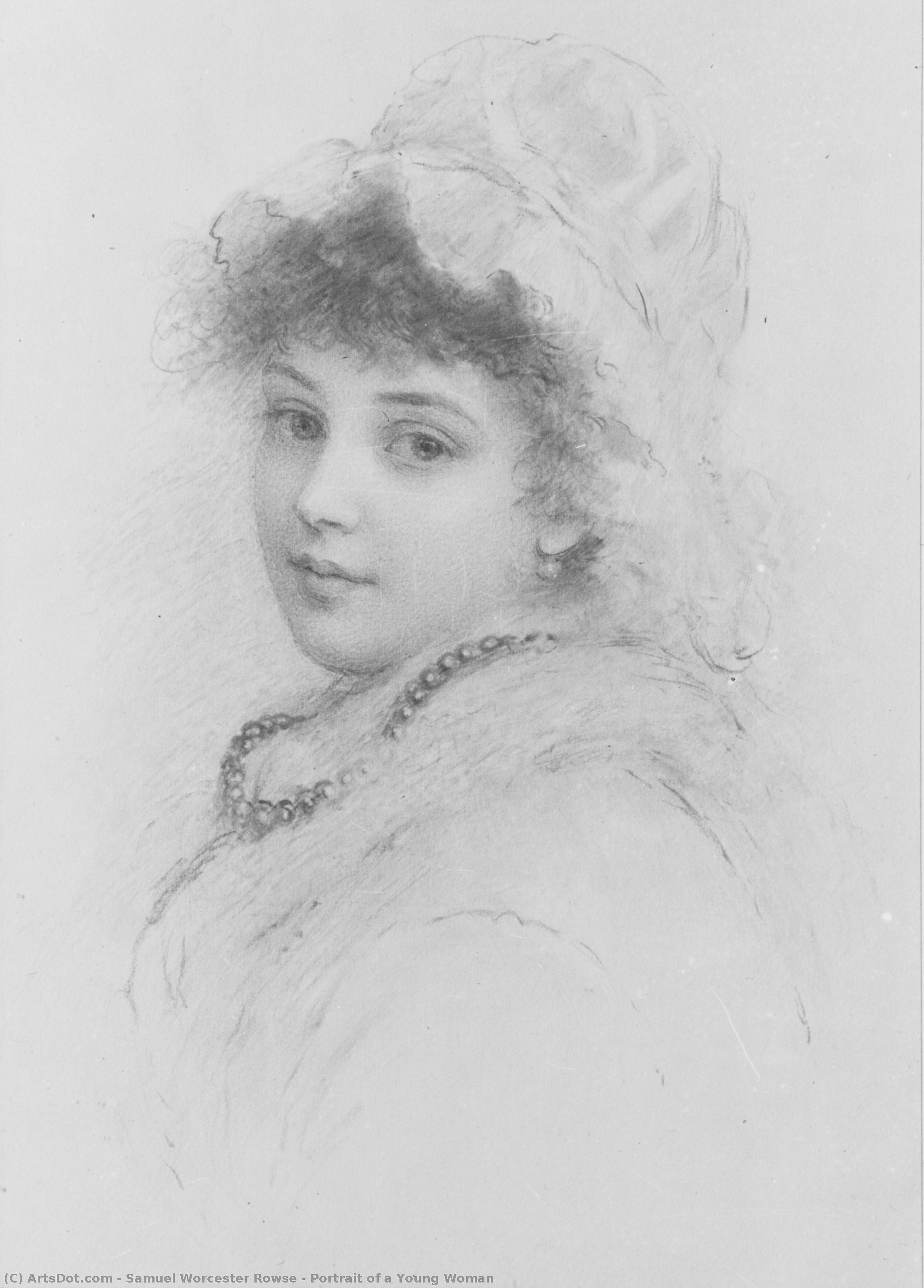 Portrait Of A Young Woman — Samuel Worcester Rowse