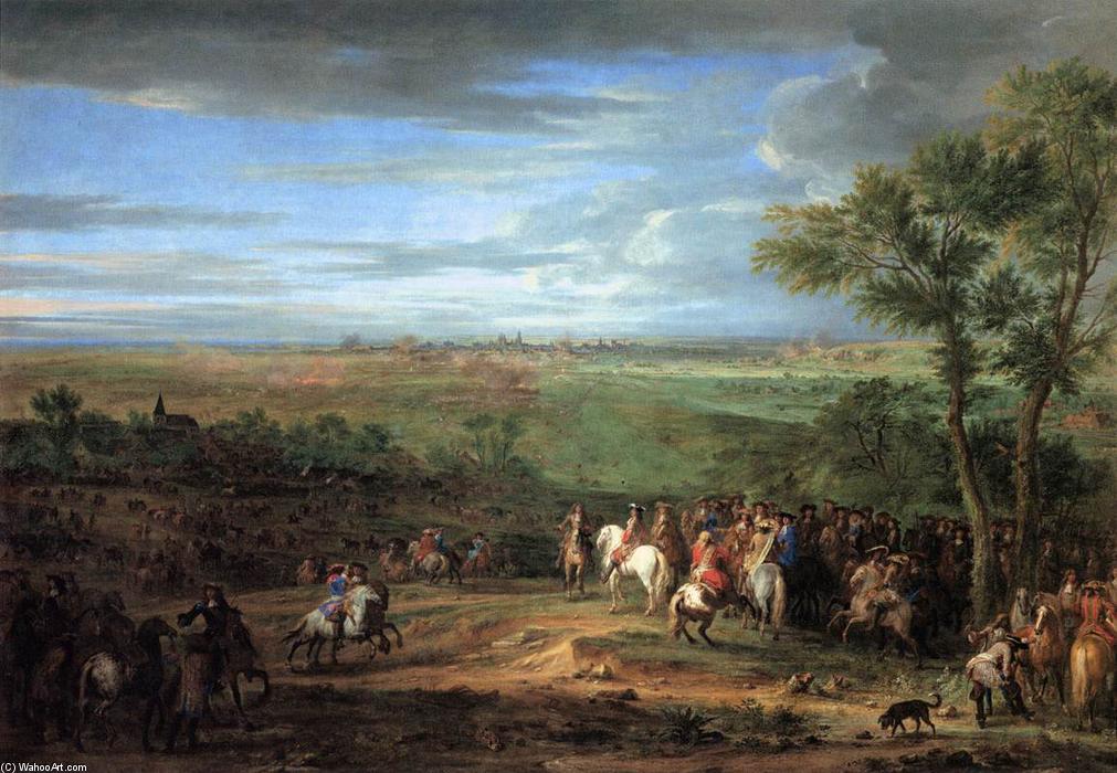 Luis Xiv Llegando Al Campamento Frente A Maastricht — Adam Frans Van Der Meulen