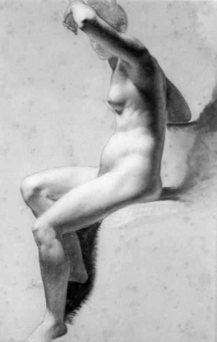 Female Nude Raising Her Arm 3 — Pierre-paul Prud'hon