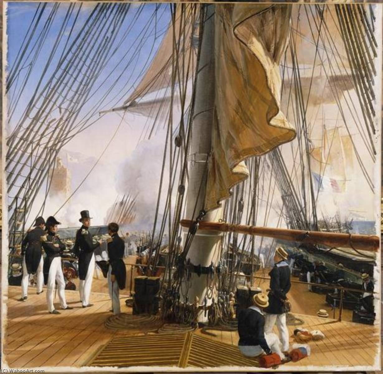 La Flotte Française Force L'entrée Du Tage, 11 Juillet 1831 — Emil Žan Oras Vernet