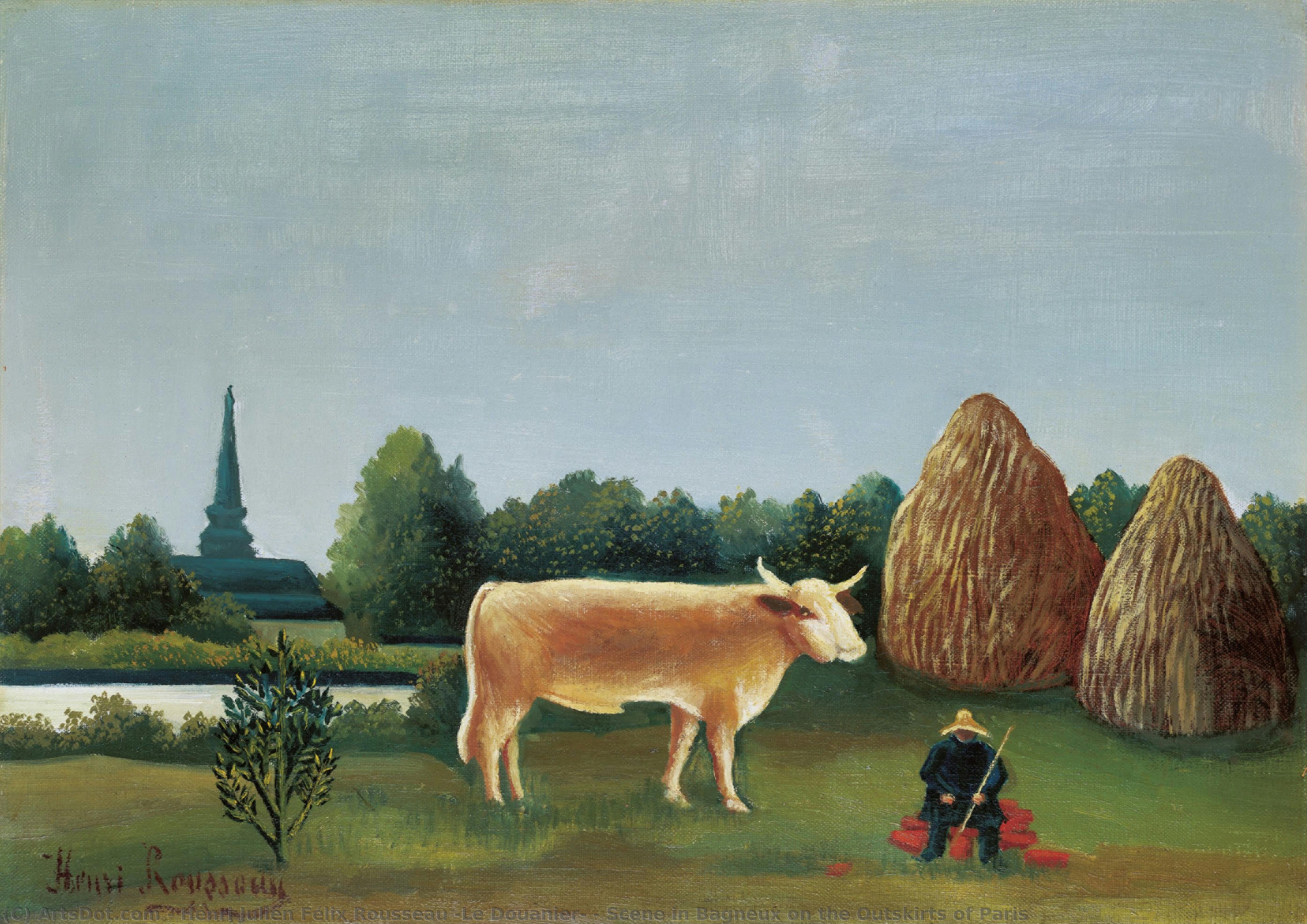 Szene In Bagneux Am Rande Von Paris — Henri Julien Félix Rousseau (le Douanier)