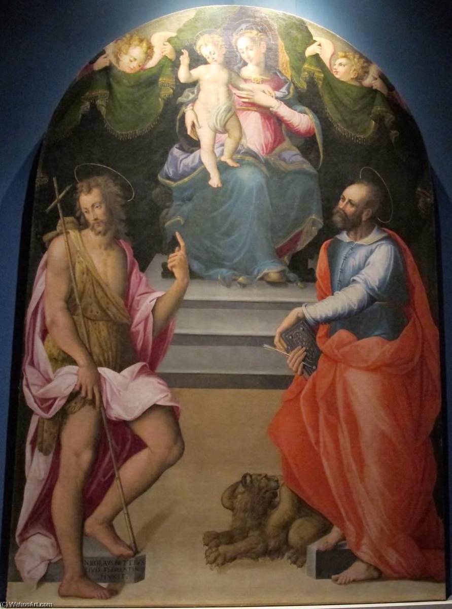 Virgin And Child With Sts John The Baptist And Mark — Niccolò Betti