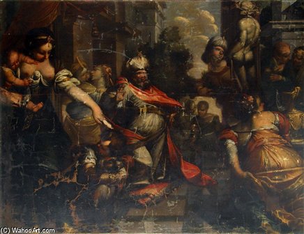 Salomon And Queen Of Saba — Sebastiano Mazzoni
