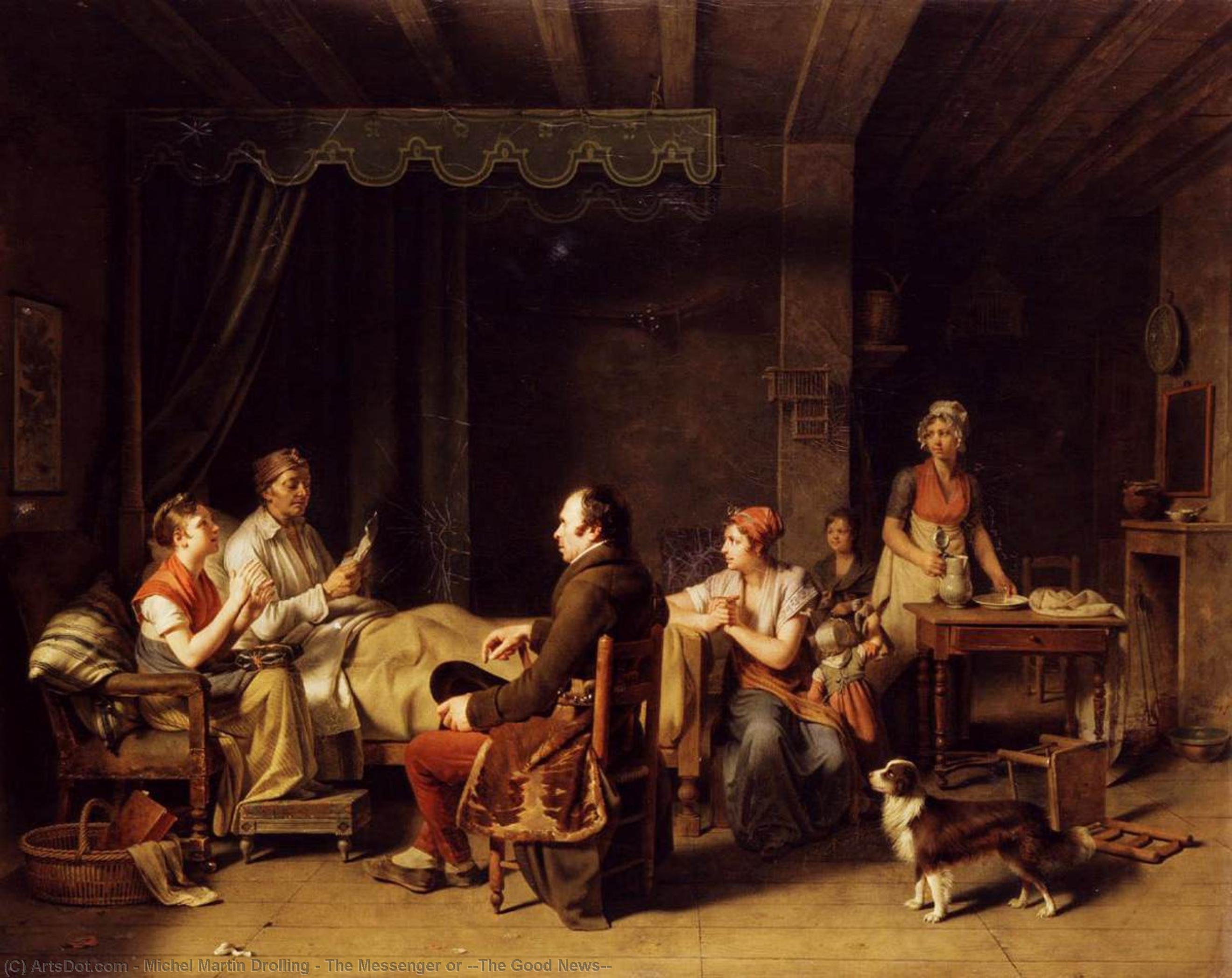 The Messenger Or ''the Good News'' — Michel Martin Drolling