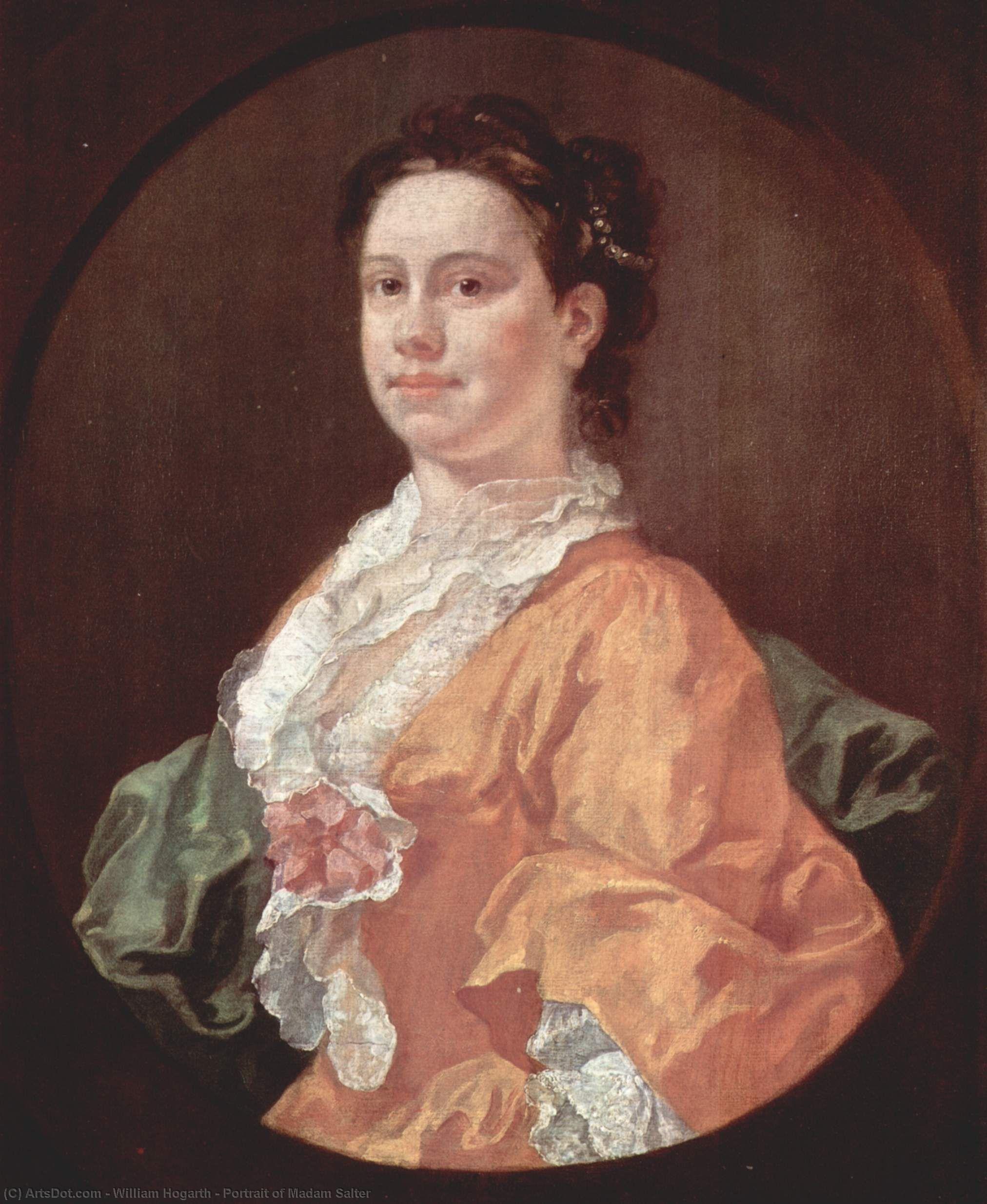 Retrato De Madam Salter — William Hogarth