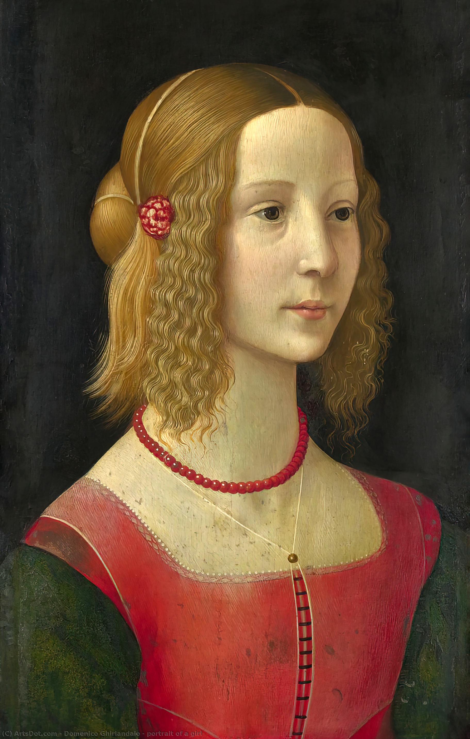 Portrait Of A Girl — Domenico Ghirlandaio