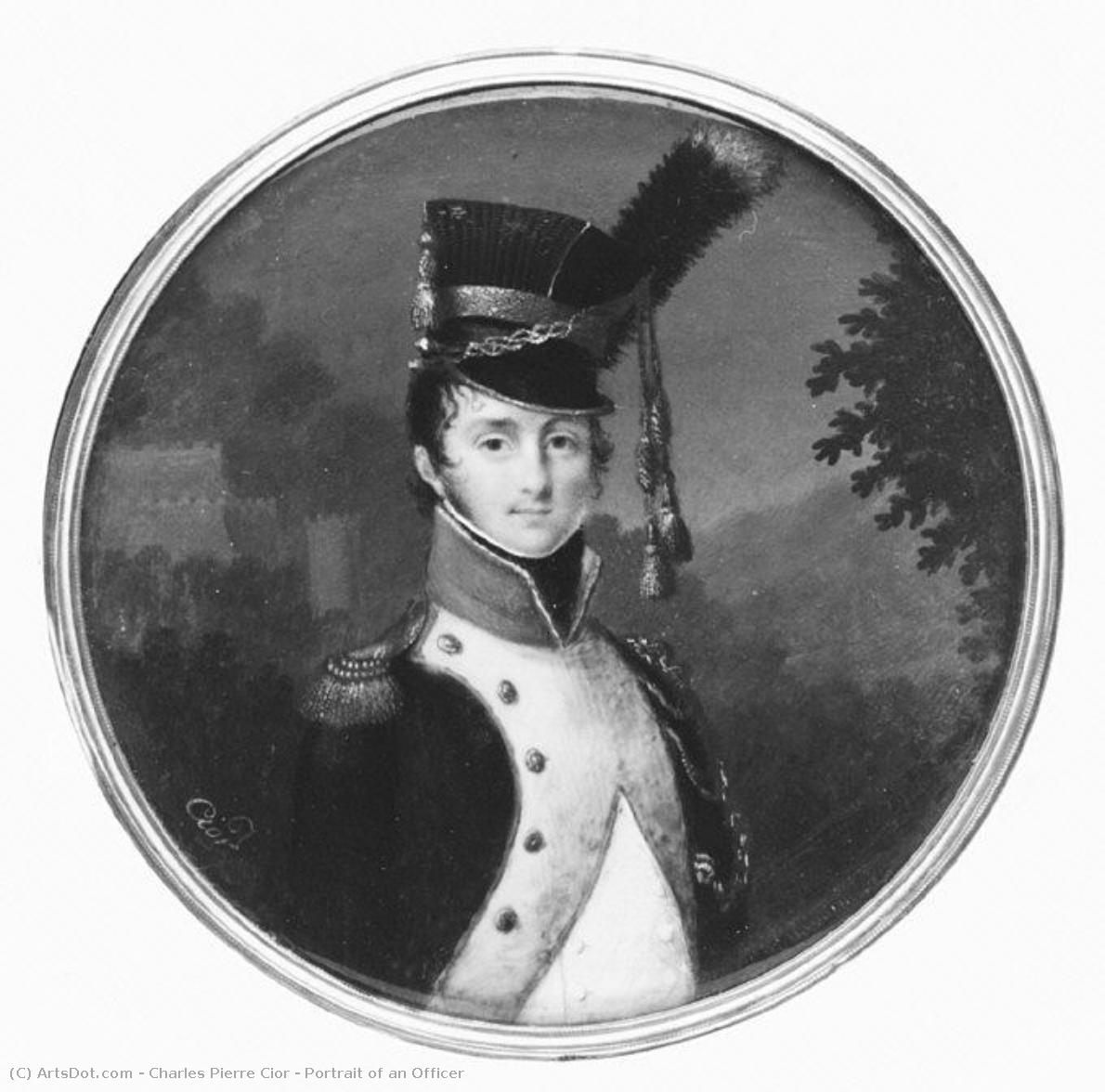 Portrait Of An Officer — Charles Pierre Cior