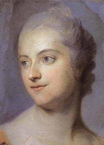 Portrait Of Madame De Pompadour — Maurice Quentin De La Tour