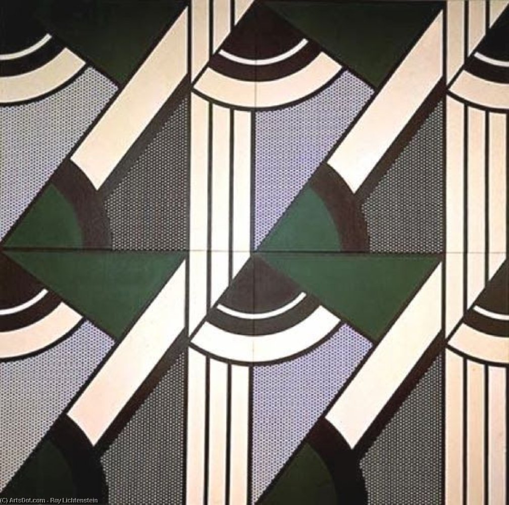 Modular Painting With Four Panels, -6 — Roy Lichtenstein