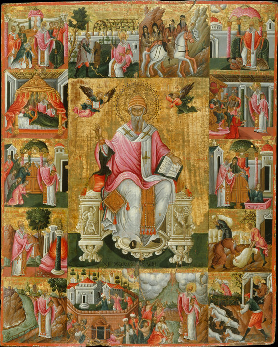 St Spyridon And Scenes From His Life — Teodoros Poulakis