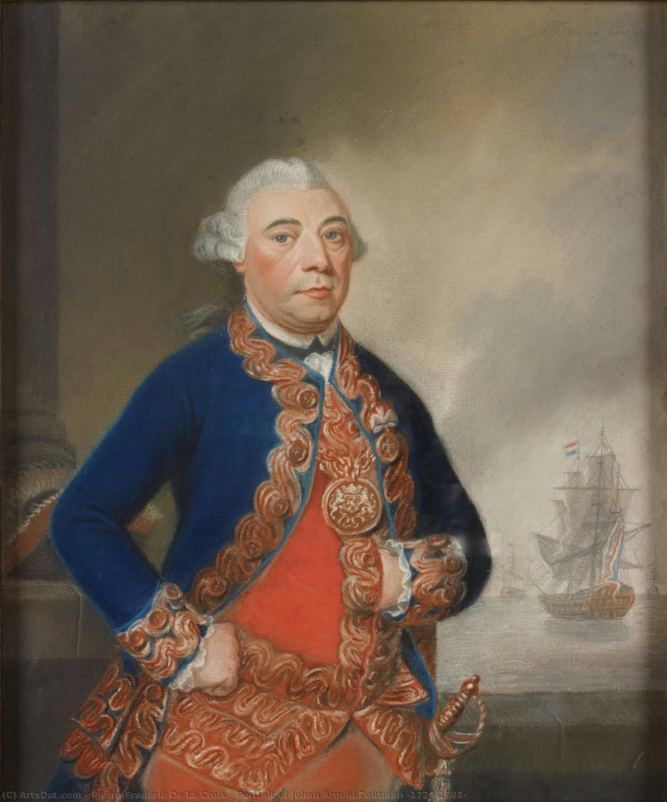 Portrait Of Johan Arnold Zoutman (1724-1793) — Pierre Frédéric De La Croix