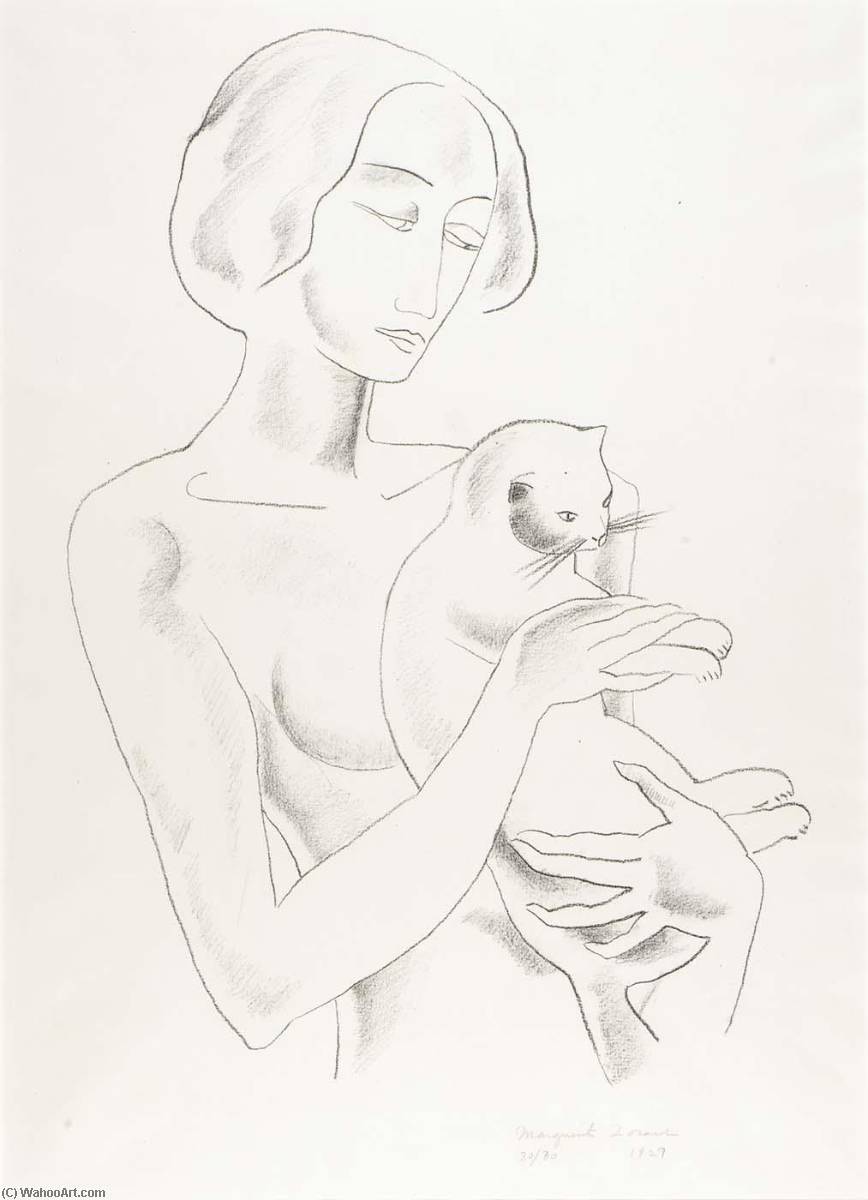 Woman With Cat — Marguerite Zorach