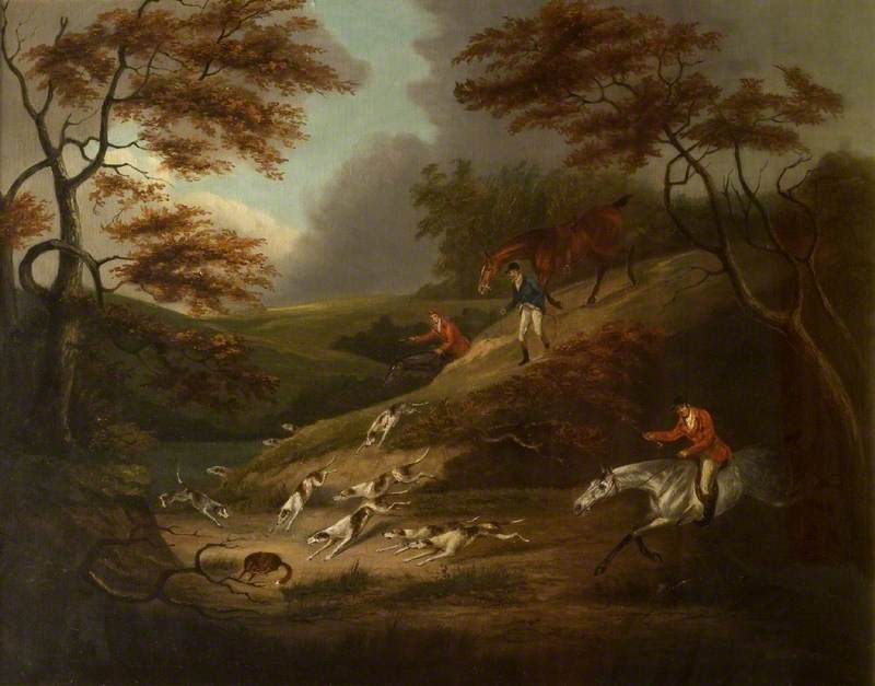 Final Pursuit With A Fox About To Be Attacked By Hounds — Dean Wolstenholme The Younger