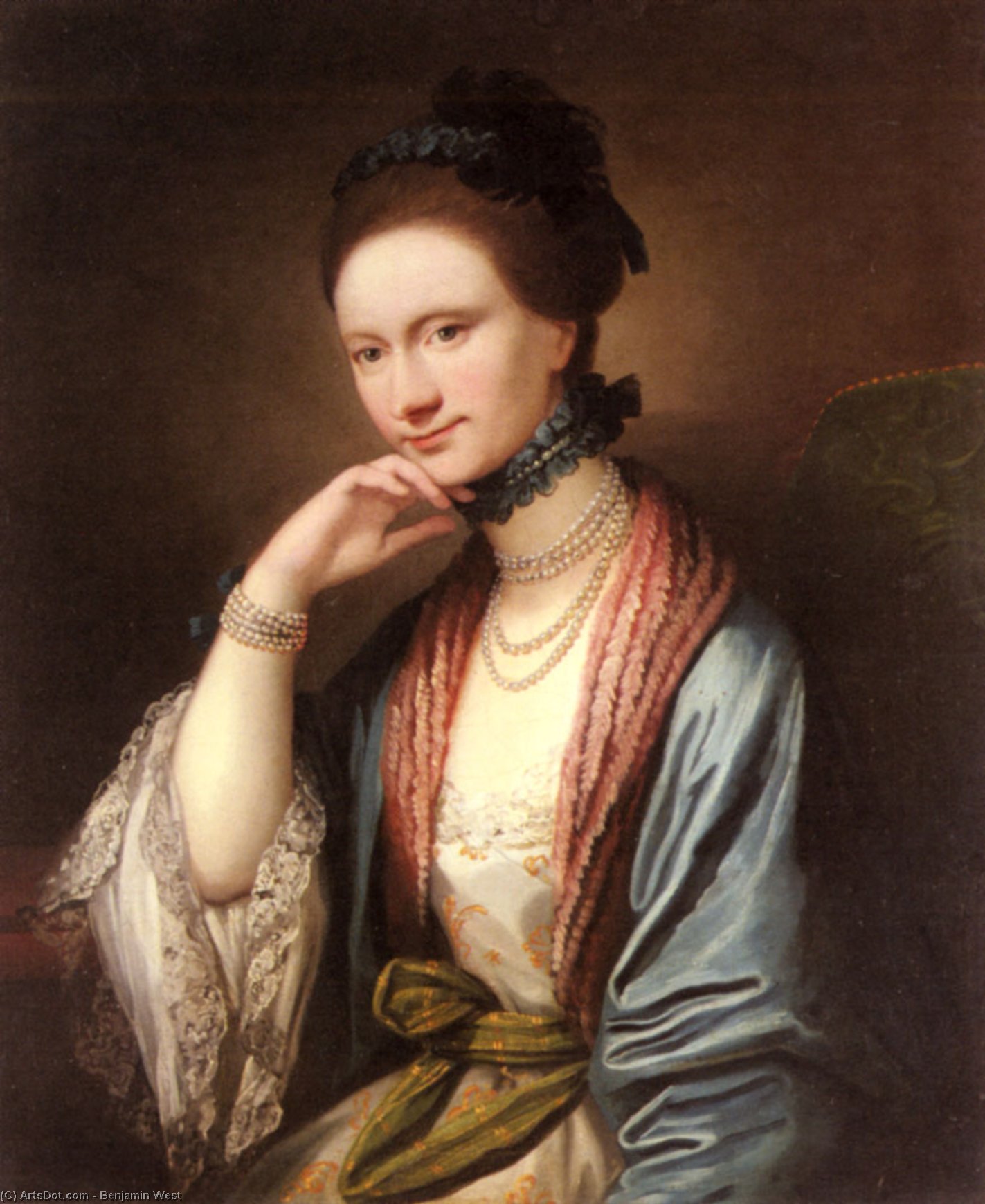 Portrait Of Ann Barbara Hill Medlycott — Benjamin West