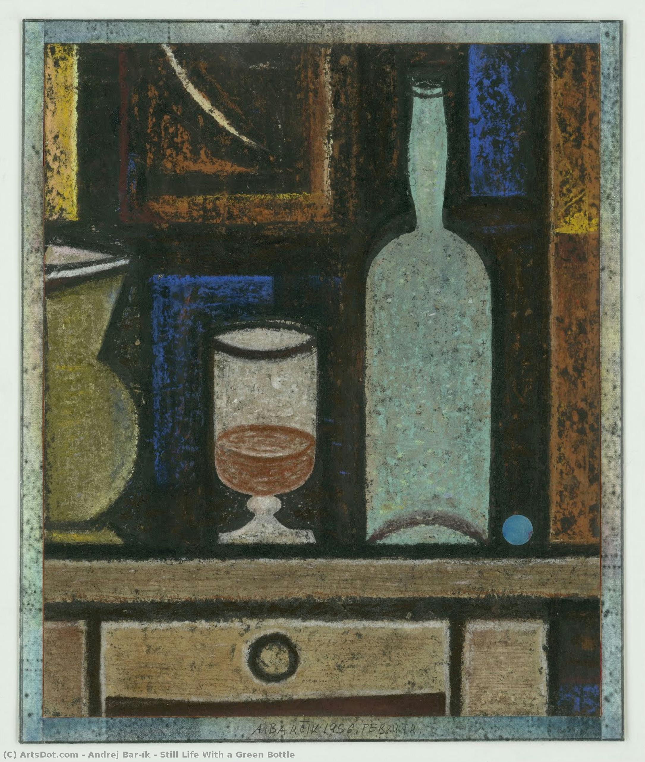 Still Life With A Green Bottle — Andrej Barčík