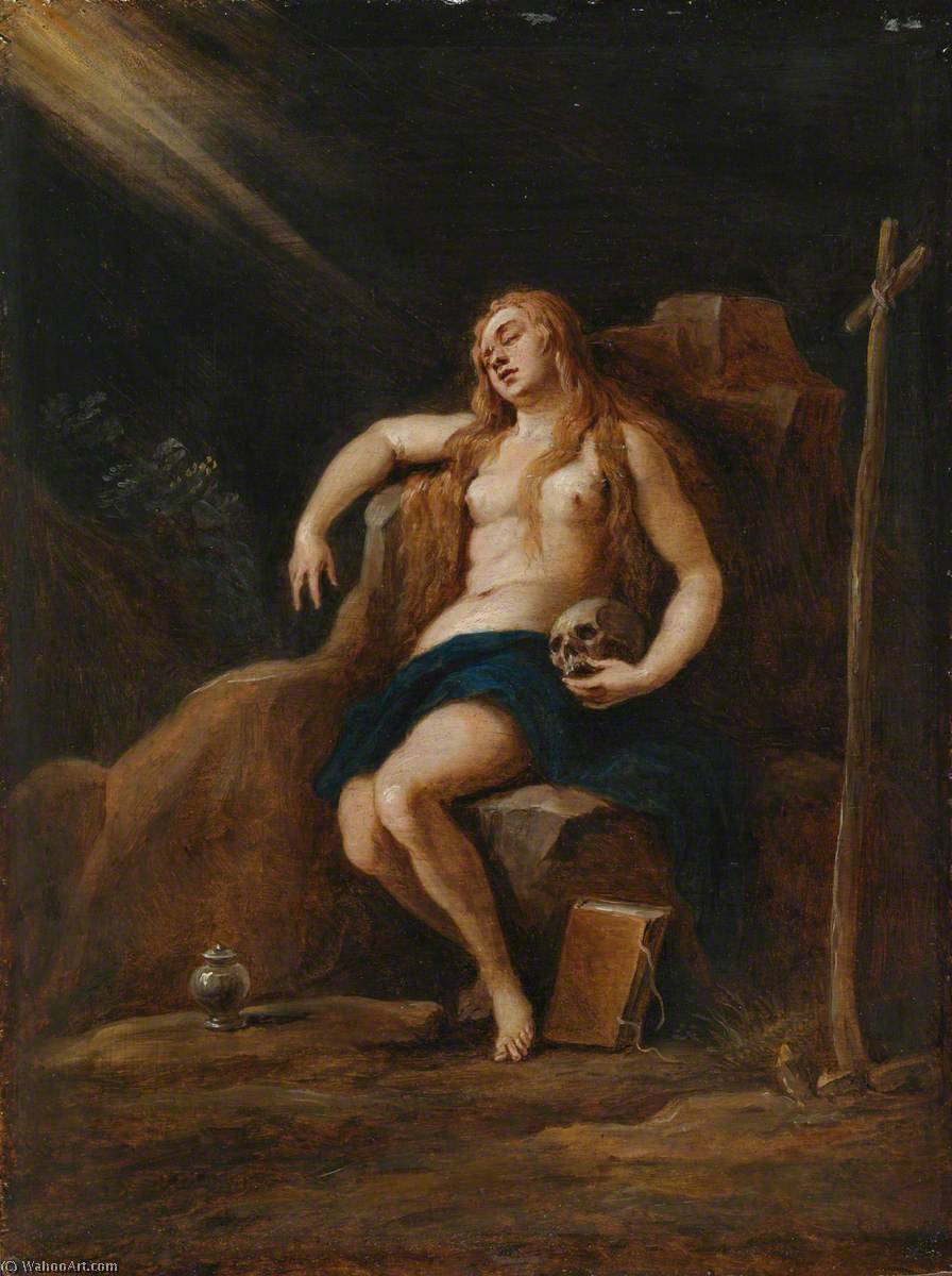 Mary Magdalene In The Wilderness (after Palma Il Giovane) — David Teniers The Younger