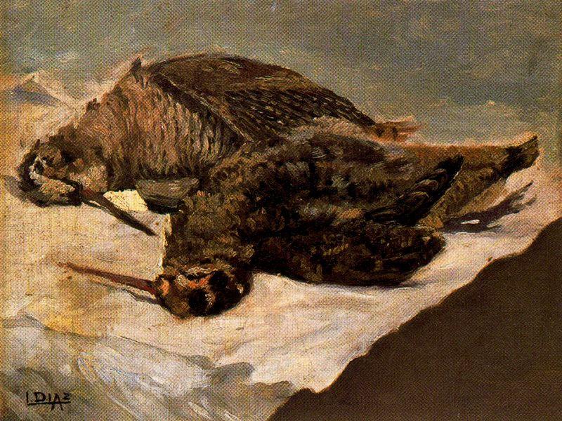 Still Life Of Woodcocks — Ignacio Díaz Olano