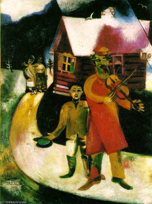 The Violinist, Kunstsammlung — Марк Шагал