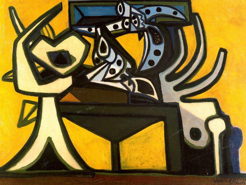 Still Life With Revolver — Óscar Domínguez