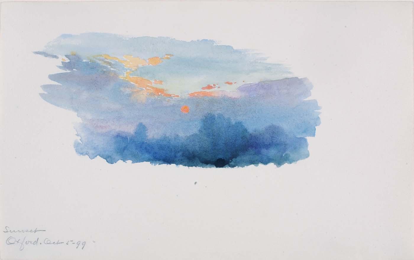 Sunset, Oxford — George Elbert Burr