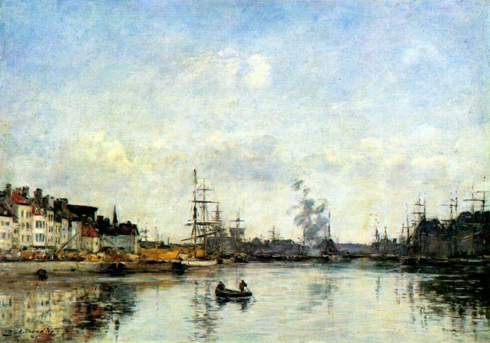 Entrance To The Harbor — Eugène Louis Boudin
