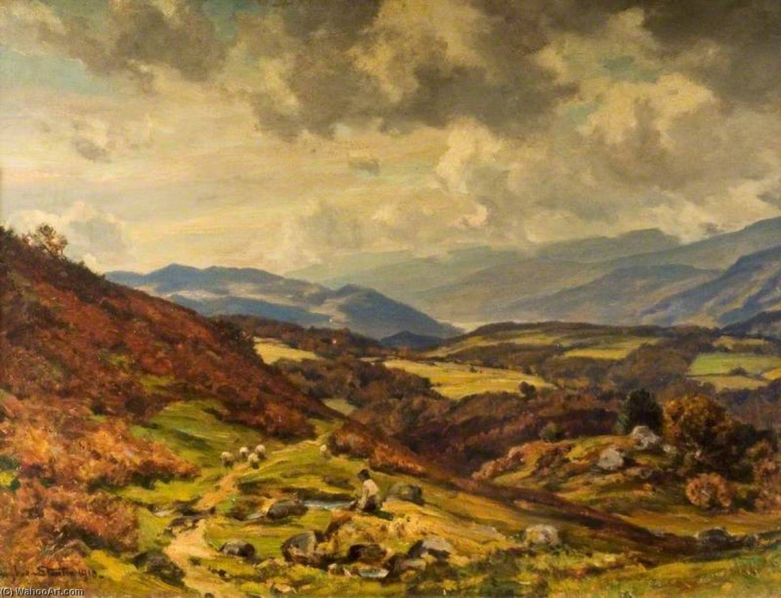 Autumn Day From Brithdir — Herbert Edwin Pelham Hughes Stanton