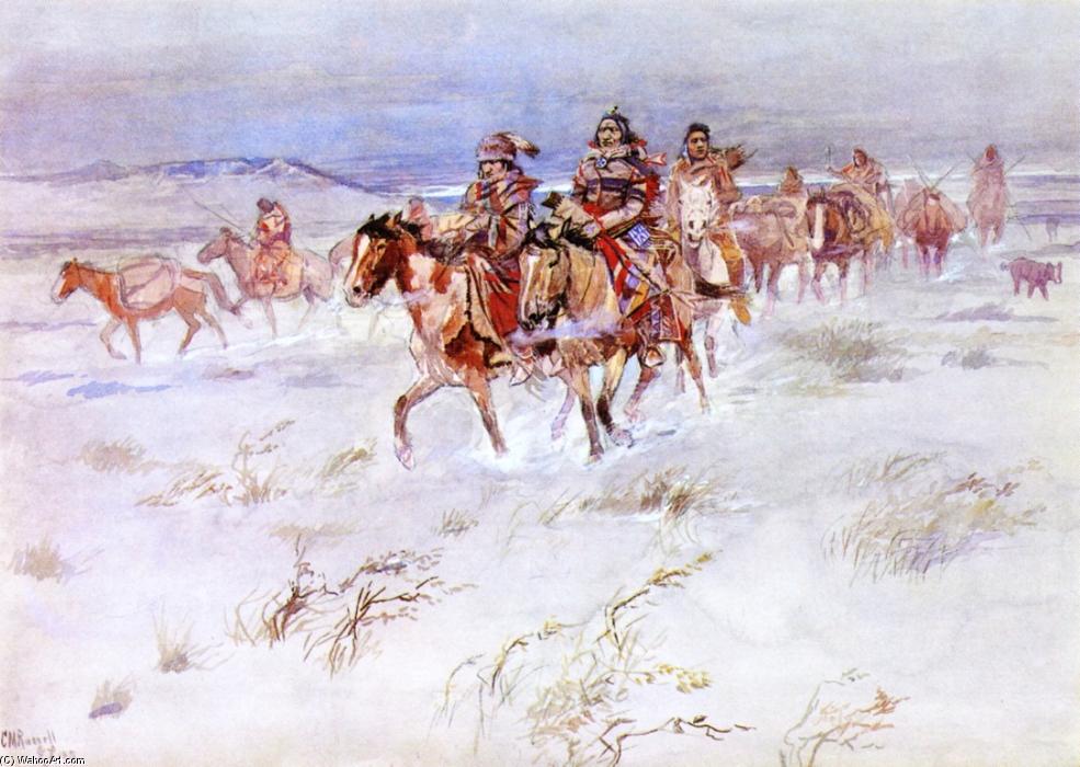 Crees Coming In To Trade — Charles Marion Russell