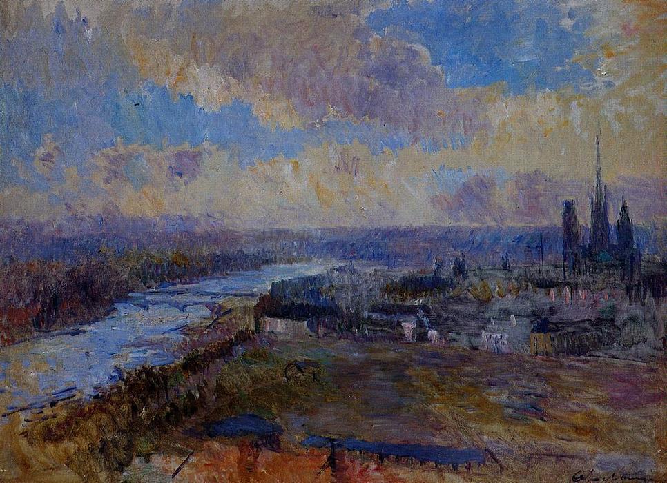 The Seine At Rouen 1 — Albert-charles Lebourg