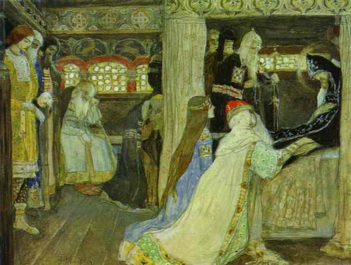 Death Of Prince Alexander Nevsky — Mikhail Nesterov