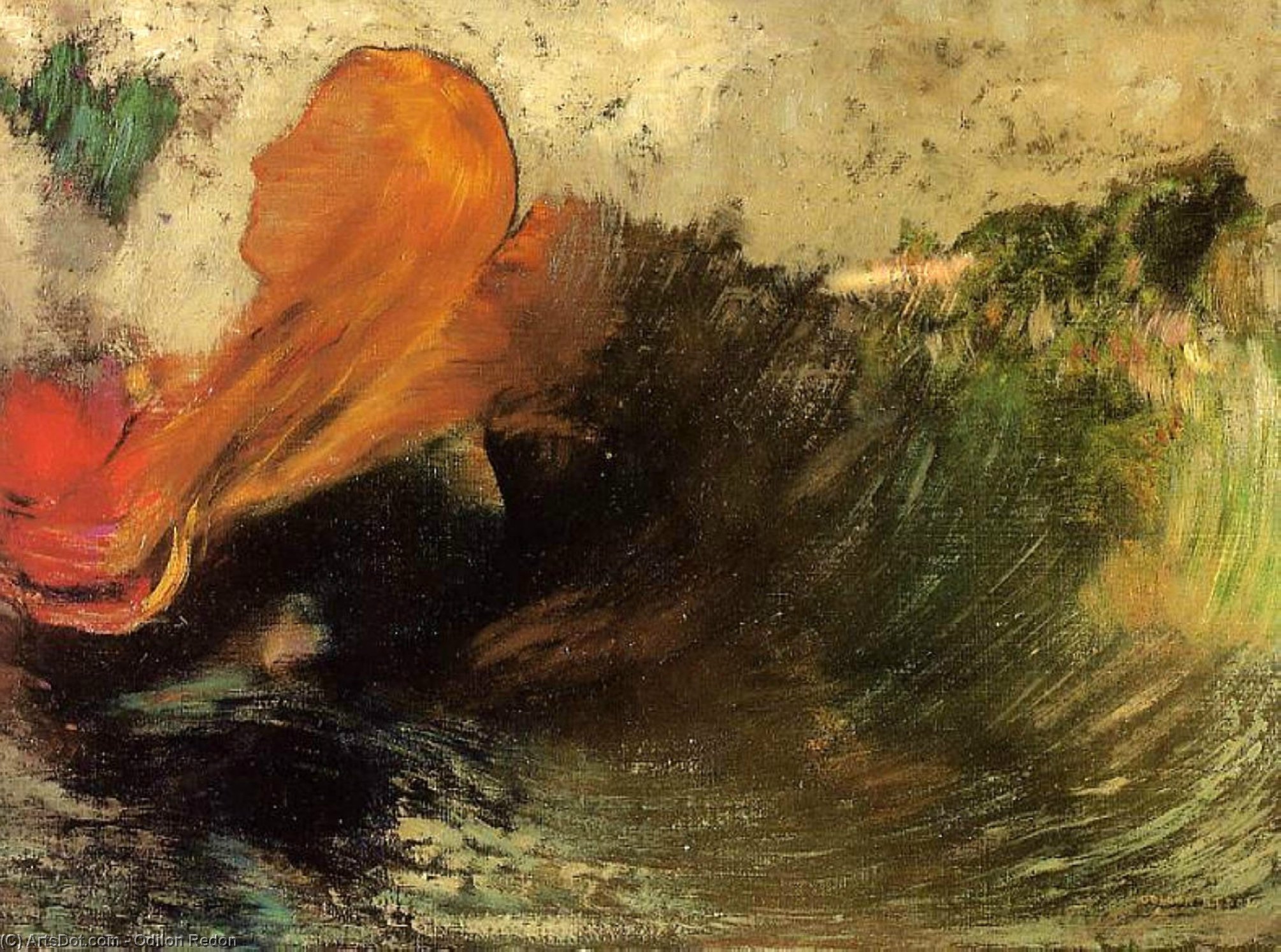 The Death Of Ophelia — Odilon Redon