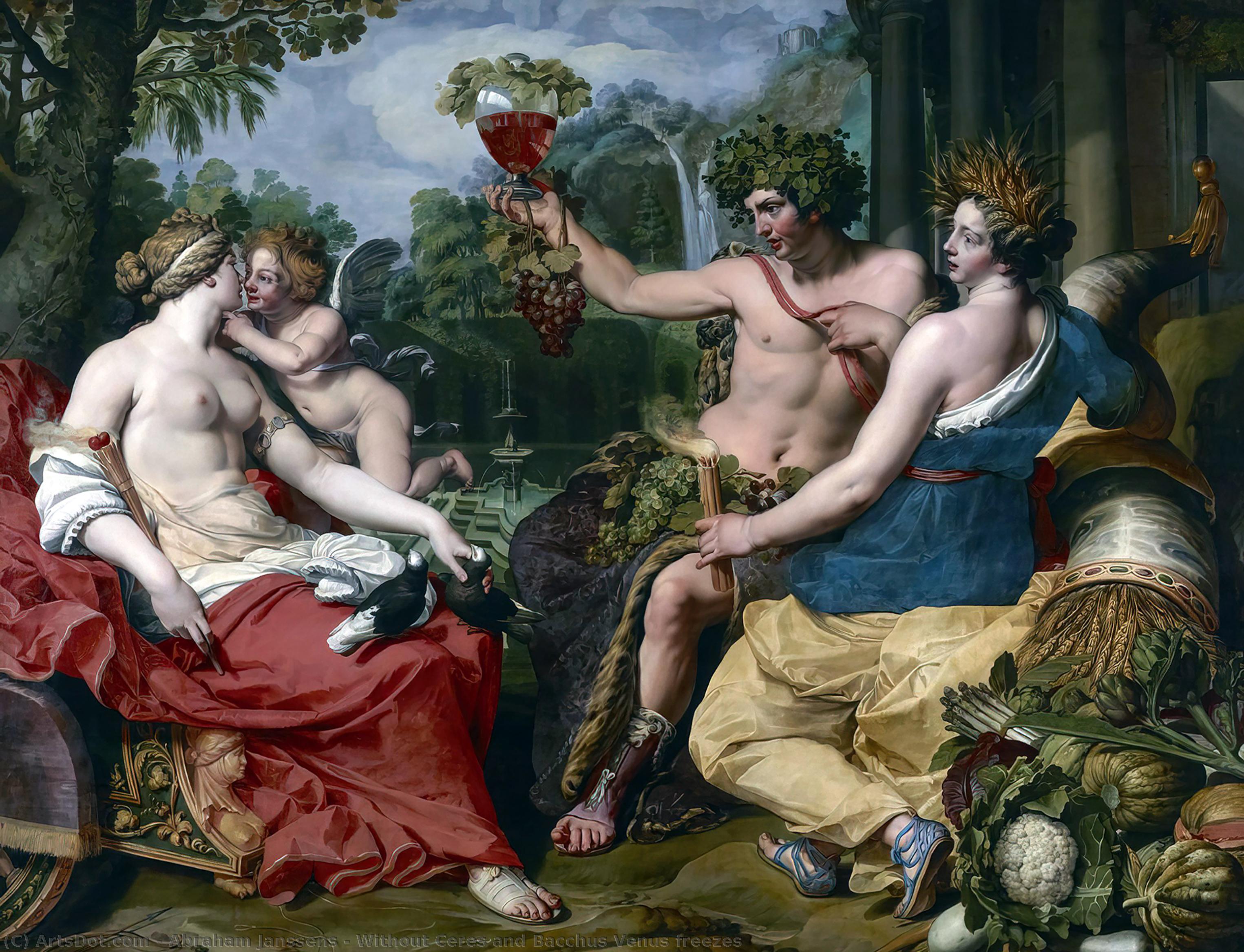 Without Ceres And Bacchus Venus Freezes — Abraham Janssens