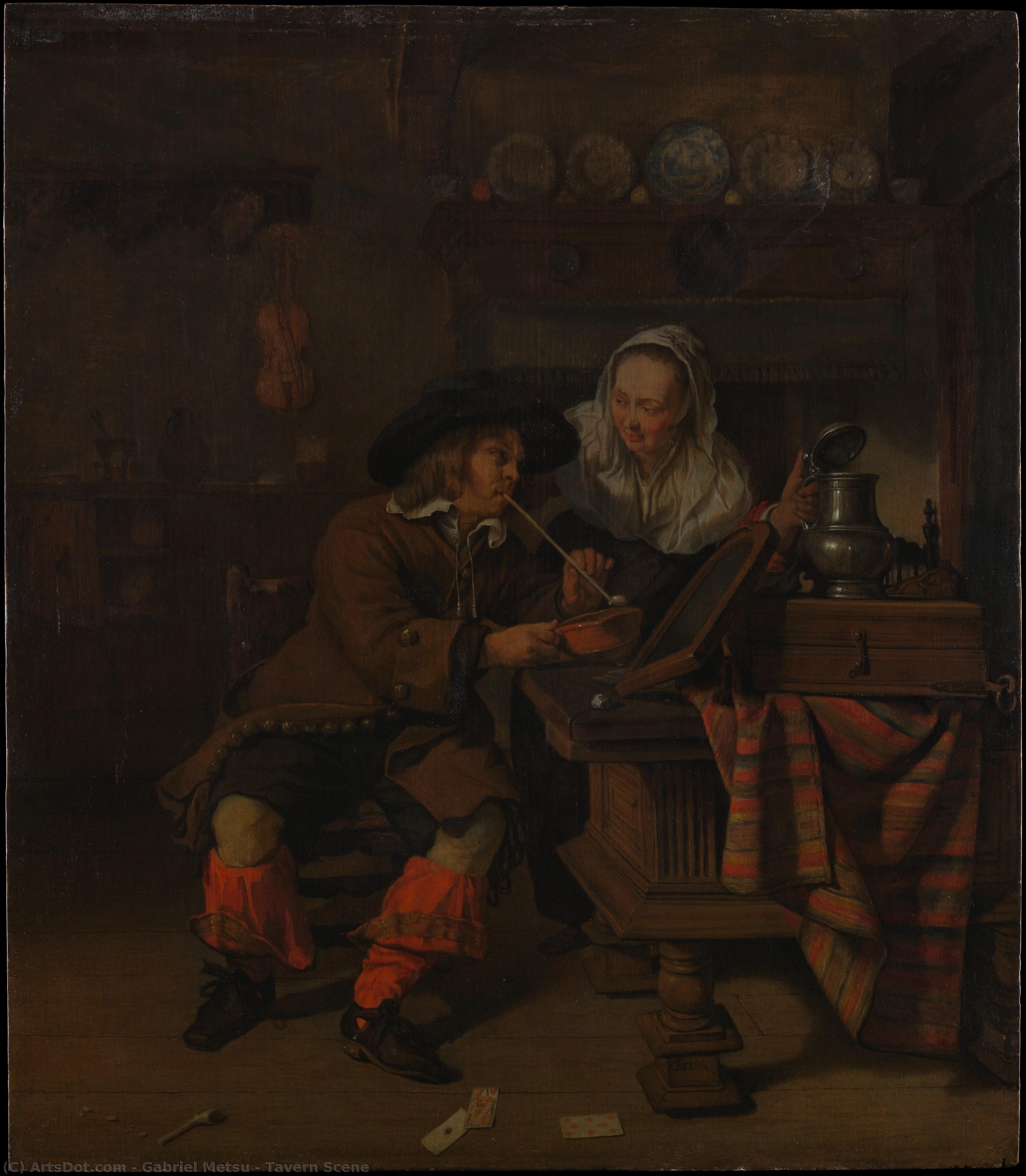 Tavern Scene — Габријел Мецу