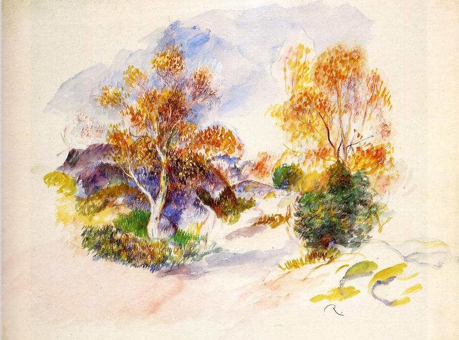 Paisaje Con Árboles 1 — Pierre-auguste Renoir