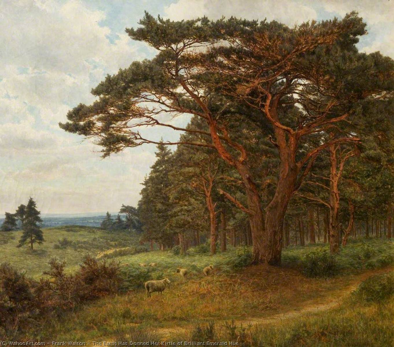 The Earth Has Donned Her Kirtle Of Brilliant Emerald Hue — Frank Walton
