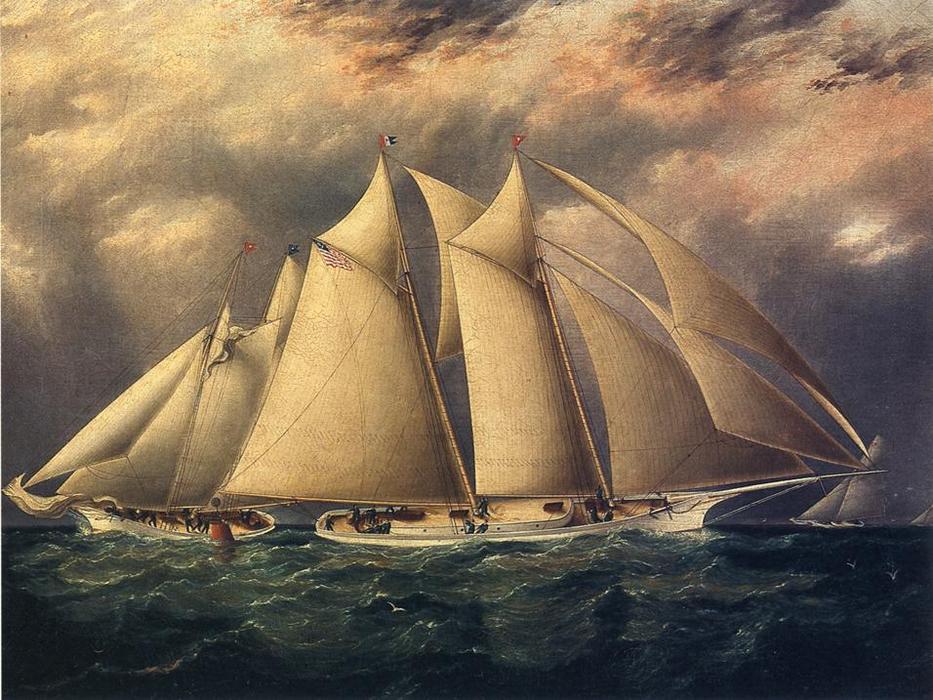 Yacht 'alice' Rounding The Buoy — James Edward Buttersworth