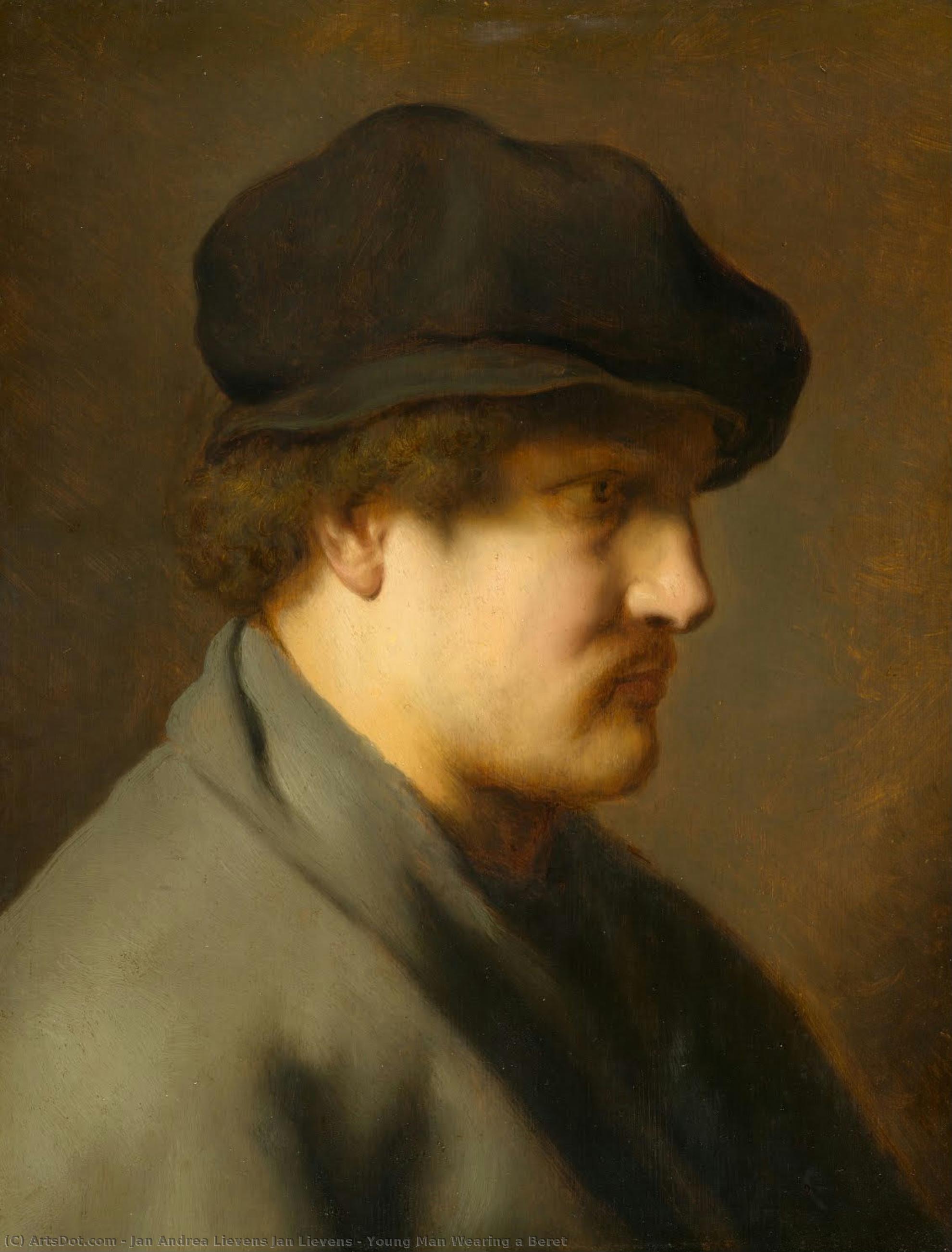 Young Man Wearing A Beret — Jan Andrea Lievens Jan Lievens