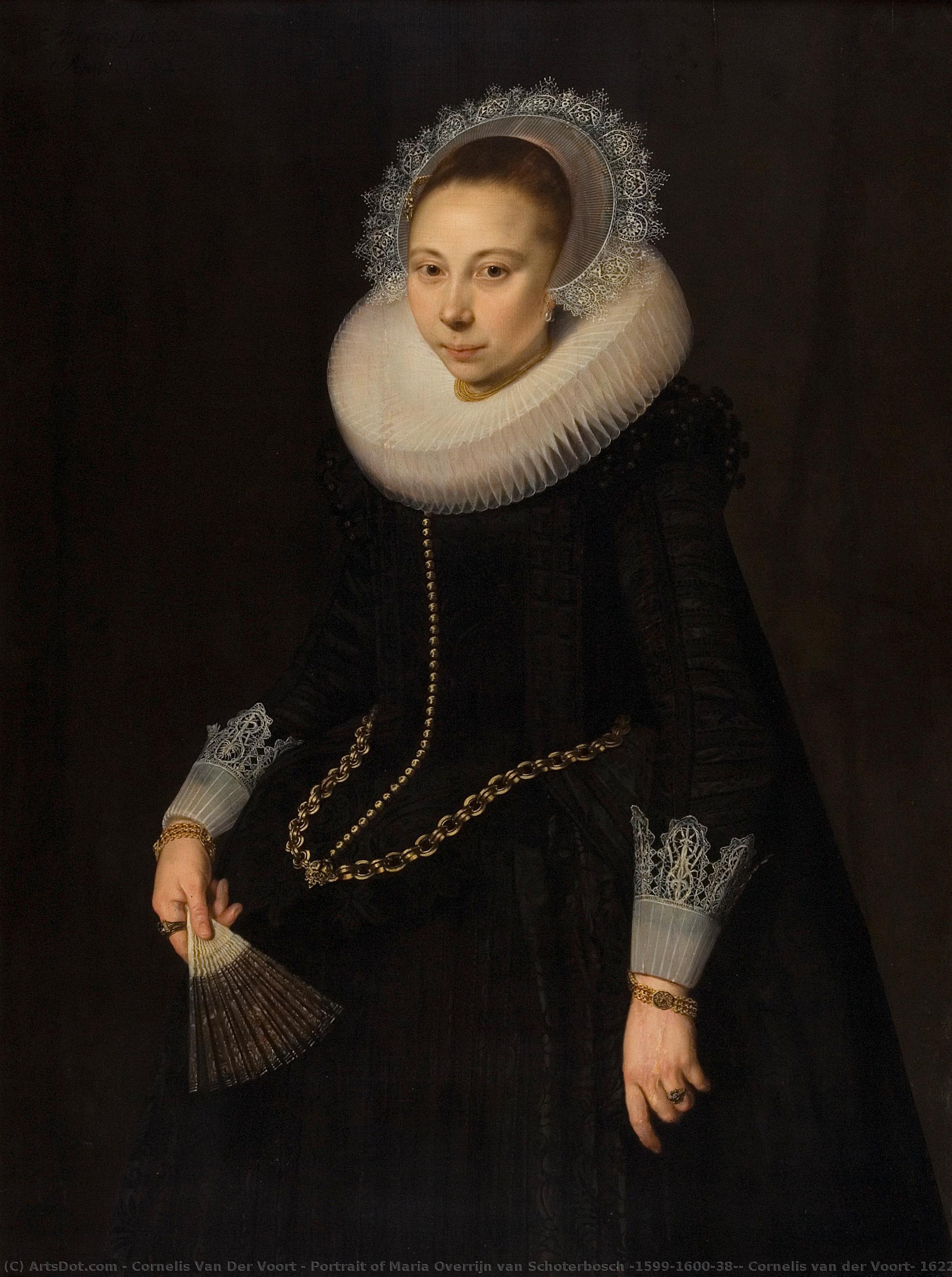 Portrait Of Maria Overrijn Van Schoterbosch (1599/1600-38), Cornelis Van Der Voort, 1622 — Cornelis Van Der Voort