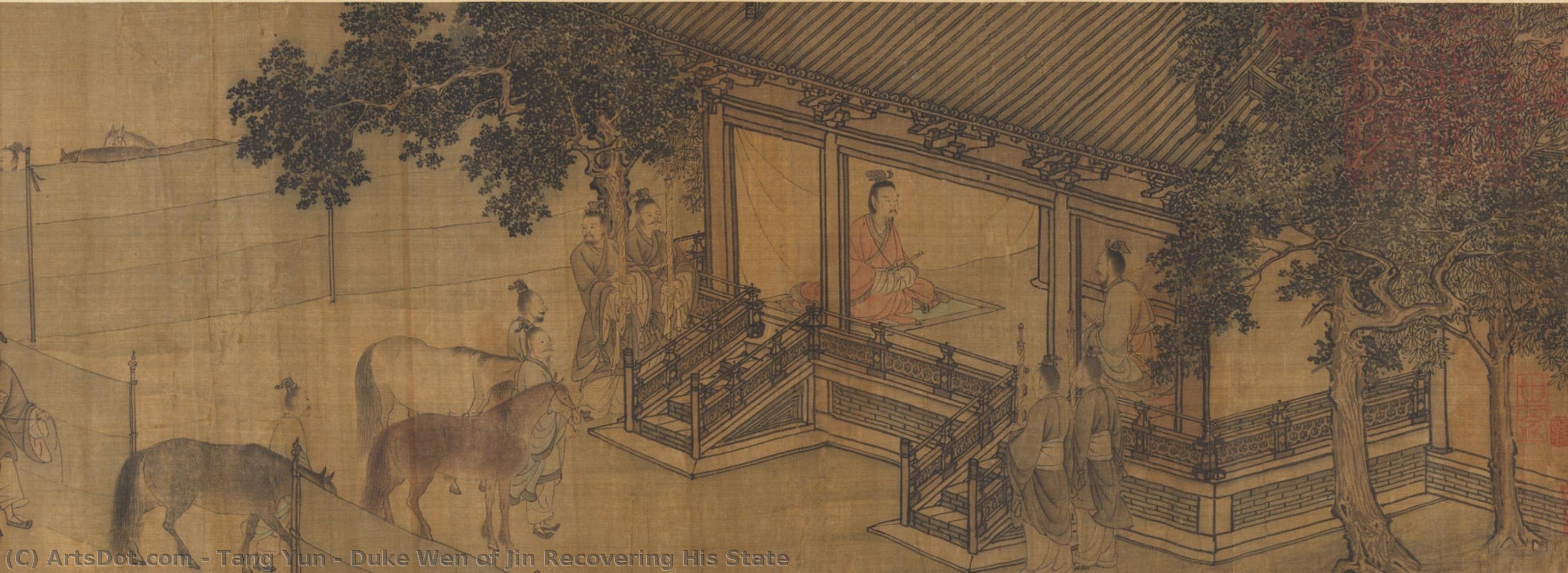 Duke Wen Of Jin Recovering His State — Tang Yun
