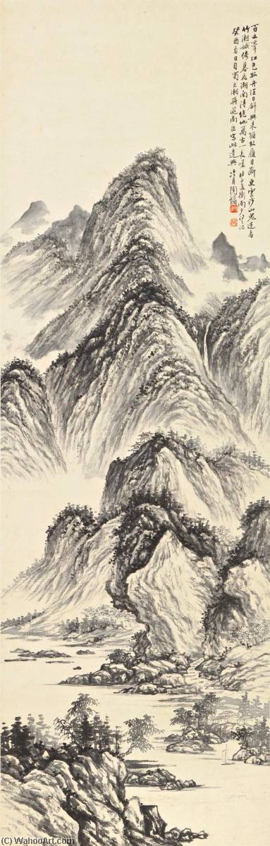 Mountains In Oblique Sunset — Tao Lengyue