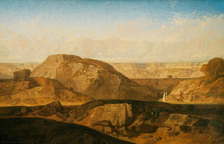 Tobie Et L'archange Raphaël Allant À Ragès — Guignet Adrien