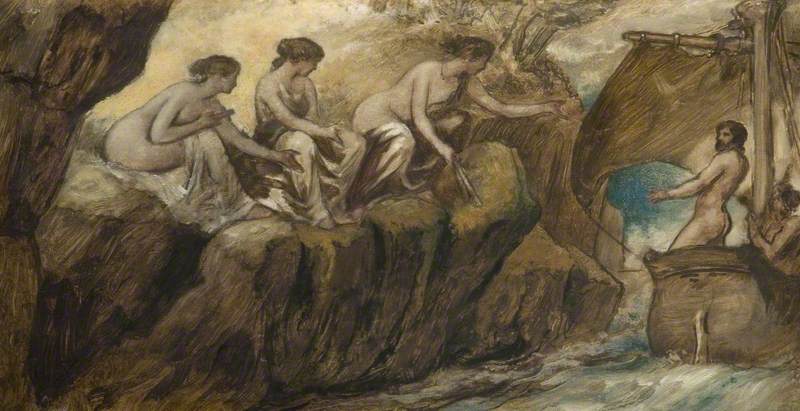 Ulysses And The Sirens — Edward Calvert