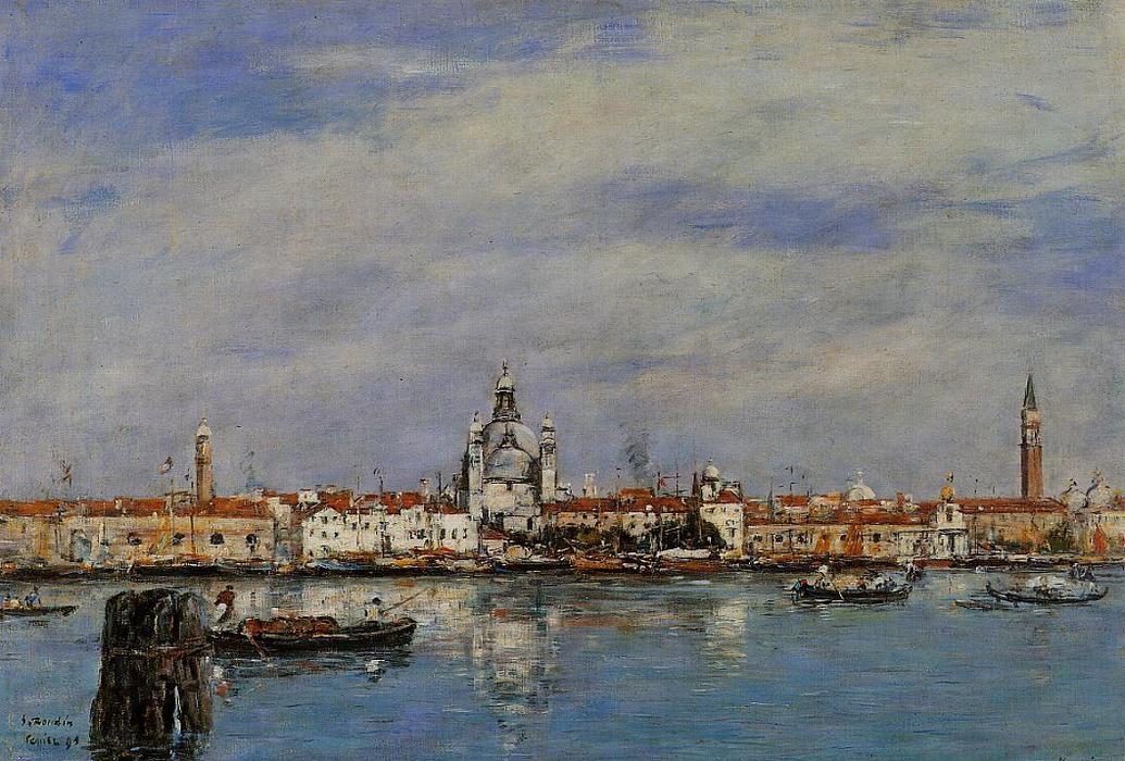 The Giudecca From The Zatteri, Venice — Eugène Louis Boudin
