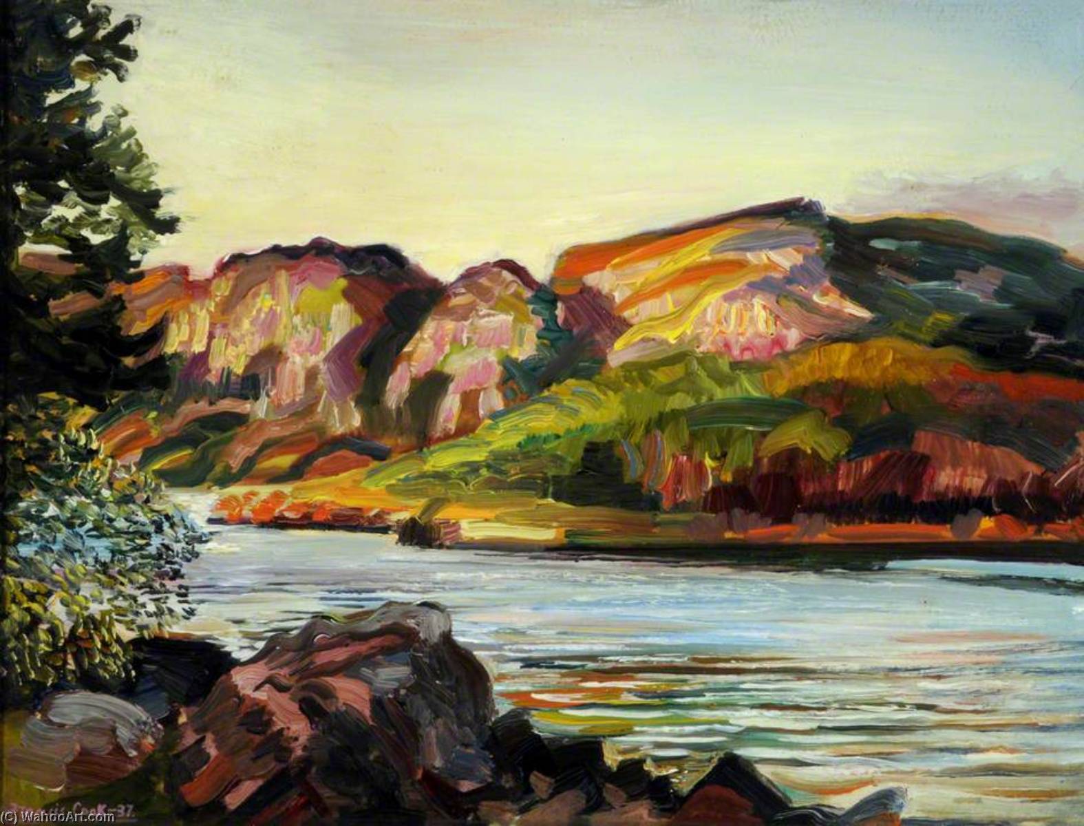 Evening Glow Near Gairloch, North West Scotland — Francis Ferdinand Maurice Cook