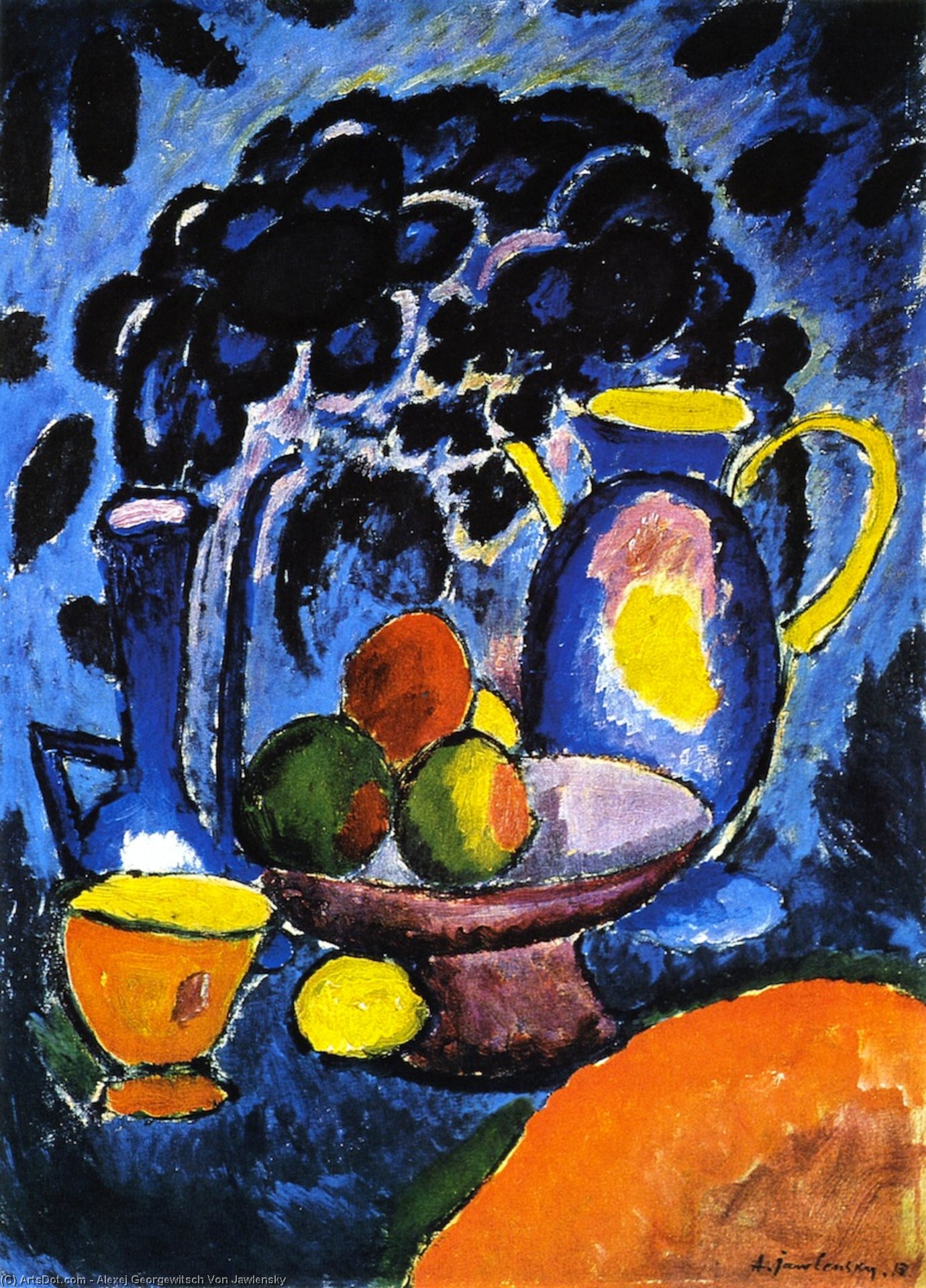 Still Life With Blue Jug — Alexej Von Jawlensky