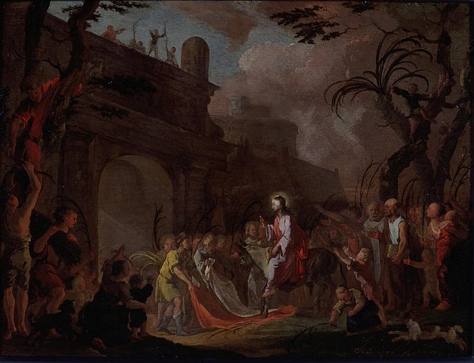 L'entrée Du Christ À Jérusalem — Abraham Hondius Danielsz