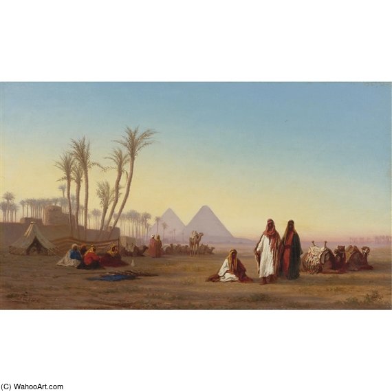The Pyramids Of Giza, Egypt — Charles Théodore Frère Dit Frère Bey