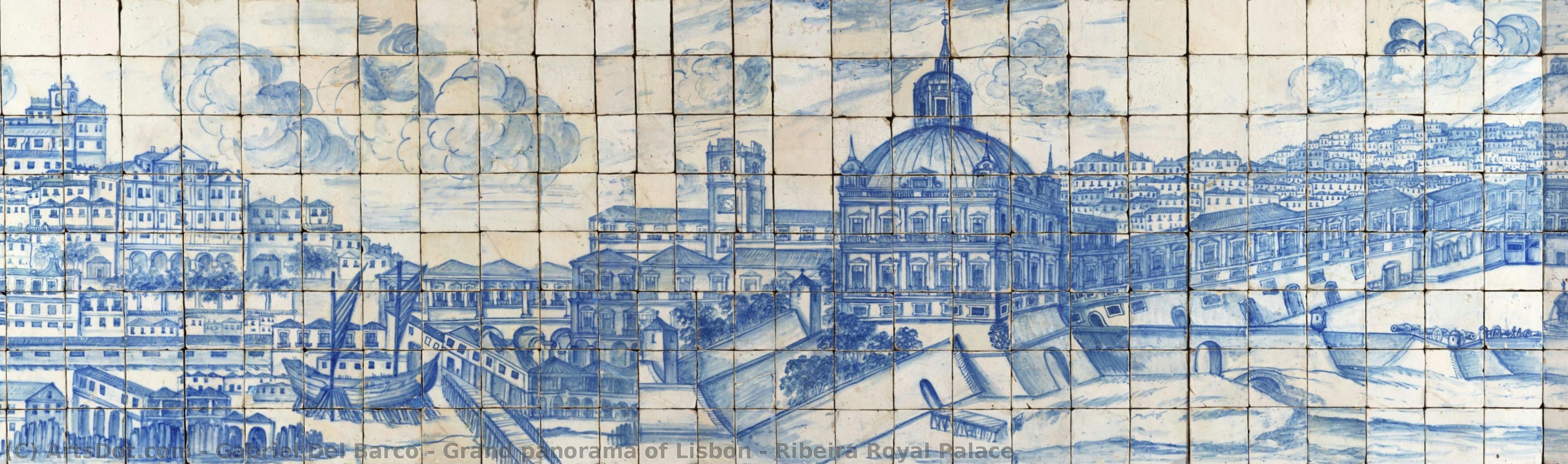 Grand Panorama Of Lisbon - Ribeira Royal Palace — Gabriel Del Barco