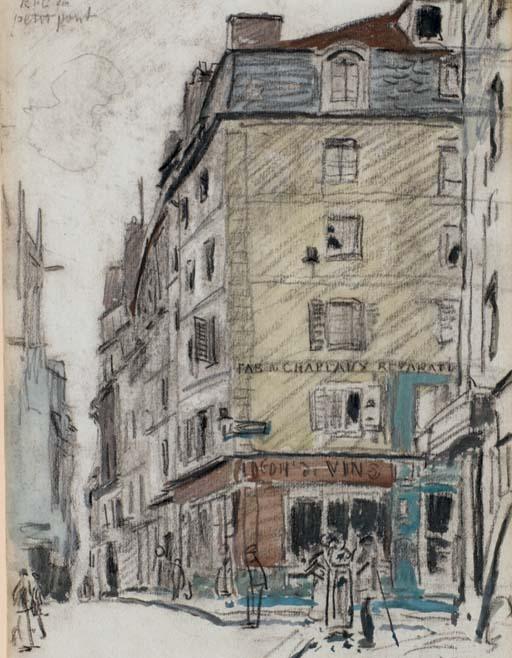The Street Of Petit-pont Saint-séverin, Paris — Johan Barthold Jongkind