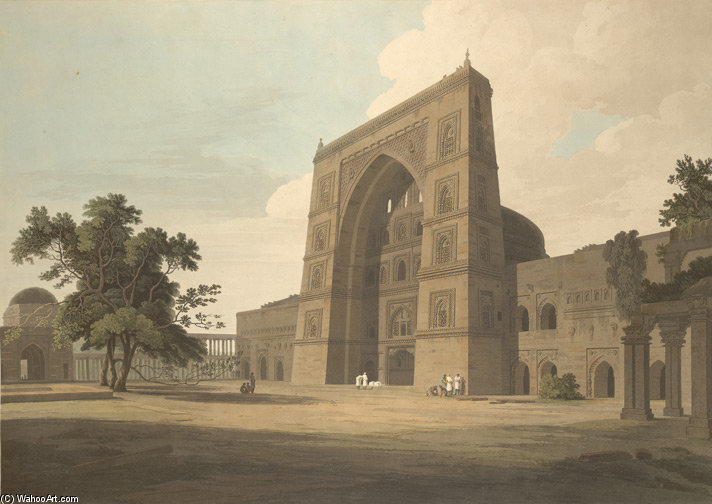 Jama Masjid, Jaunpur — Thomas And William Daniell